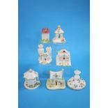 A collection of Coalport cottages (7)