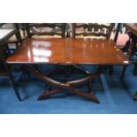 Reproduction mahogany folding table