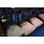 A pair Edwardian nursing chairs and an Edwardian s