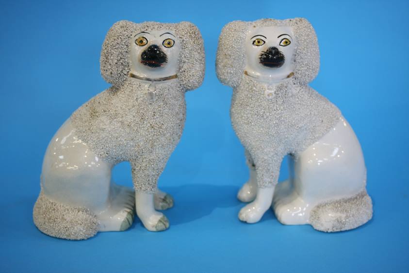 A pair of Frit Staffordshire dogs - Image 2 of 2