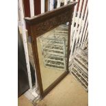 Oak framed mirror