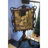 A William IV Rosewood fire screen