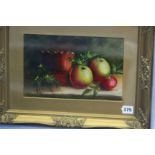 Pair of gilt framed oils, still life