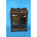 An oak smokers cabinet