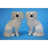 A pair of Frit Staffordshire dogs
