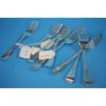 Collection of assorted silver forks, 14 oz.