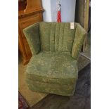 Green armchair