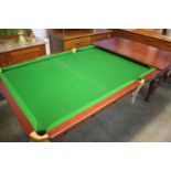 A snooker dining table, 195cm x 104cm wide