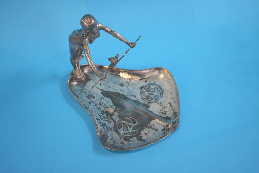A W.M.F Art Nouveau style visiting card tray - Image 2 of 3