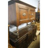 Two oak sideboards