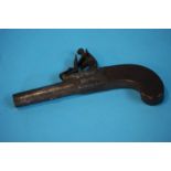 A screw barrel flintlock pistol, H. Nock London