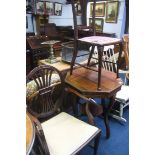 Mahogany occasional table, carver chair etc.