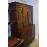 A mahogany glazed display cabinet