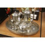 A W.M.F EPNS four piece tea set, etc.