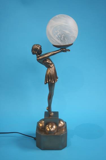 Art Deco style table lamp - Bild 3 aus 4