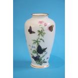 A Franklin porcelain 'Butterfly vase by John Wilki