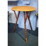 A Victorian bamboo occasional table
