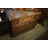 Oak chest of drawers