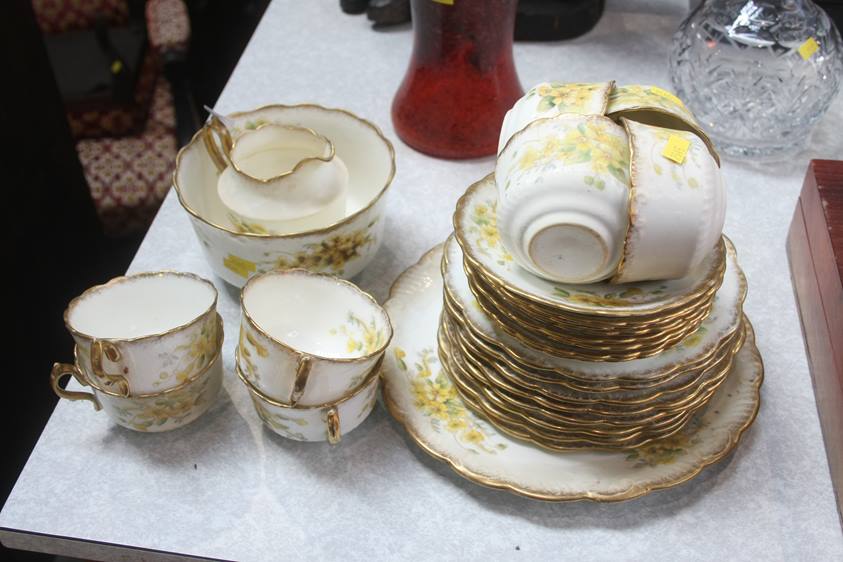 An Edwardian tea set