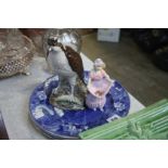 Royal Doulton figure, Beneagles decanter etc.