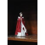 Boxed Royal Worcester figure of the Queen