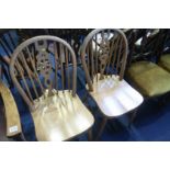 Pair of stick back Windsor chairs
