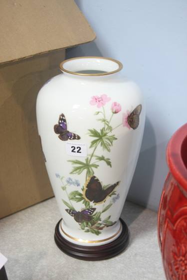 John Wilkinson Butterfly vase