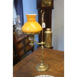 A brass lamp