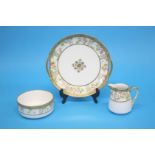 A Noritake tea service, comprising two cake plates, twelve side plates, twelve cups and twelve