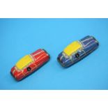 Two Louis Marx and Co. tinplate clockwork cars