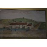 Watercolour, landscape 'The Leas South Shields' by James Henry Cleet