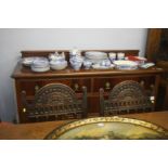 An Edwardian mahogany sideboard