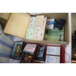 Various games, Bezique and Canasta etc.