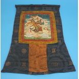 A Tibetan Thangka, late 19th century. 63cm x 37cm