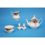 A quantity of Royal Albert Country Roses tea and dinner ware.