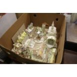 A box of Coalport houses etc.