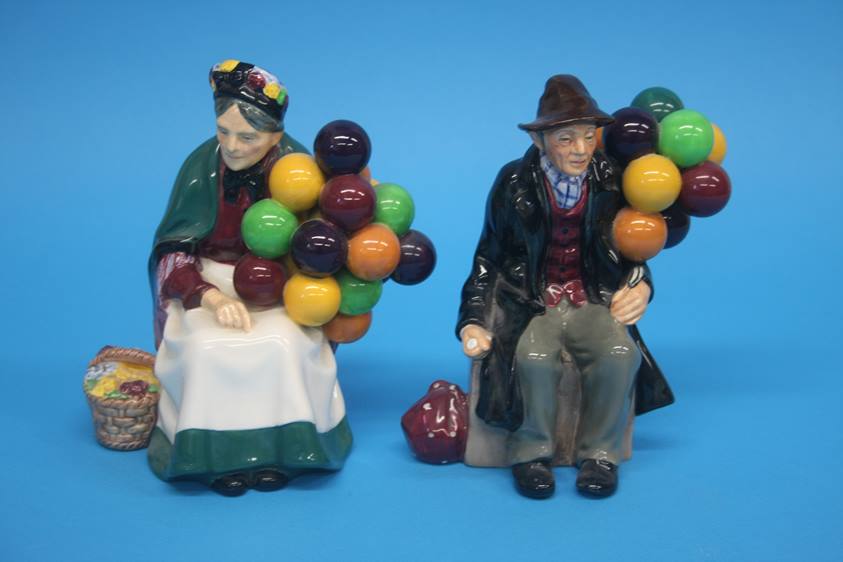 A Royal Doulton 'The Balloon Man', HN 1954 and 'The Balloon Seller', HN 1315