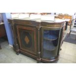 An ebonised Victorian credenza, 164cm