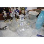 Three decanters