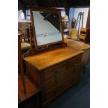 An oak dressing chest