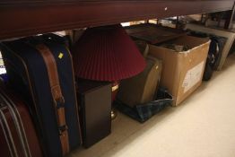 Lamps and suitcases etc.
