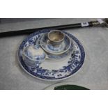 A quantity of North East assorted blue and white china.