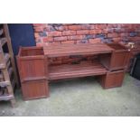 Two teak benches