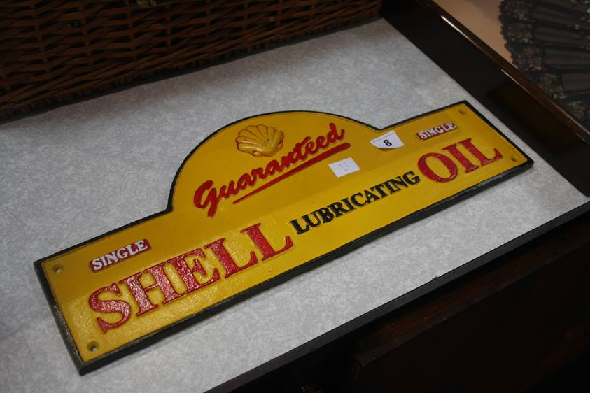 A Shell Oil sign