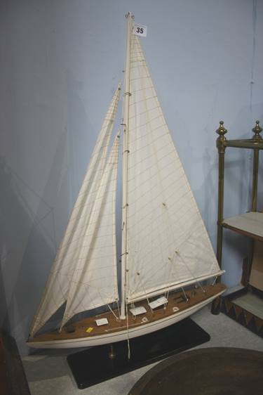 A model yacht