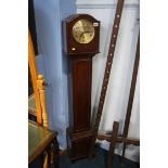 A mahogany Grandmother clock