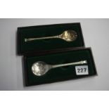 Two silver spoons