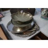 Assorted silver-plate