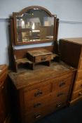 An oak dressing chest