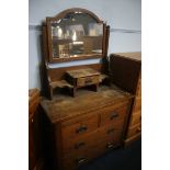 An oak dressing chest